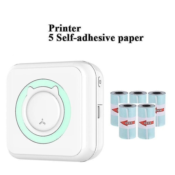 Mini Pocket Sticker Printer, Bluetooth Wireless Portable Mobile Printe style1