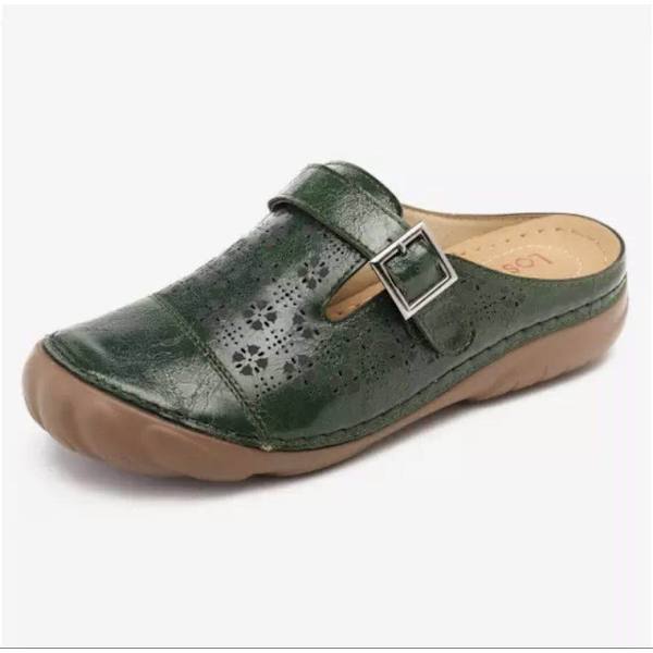 Sommar Slipsole Slip-on skor Ventilera tofflor Green 42