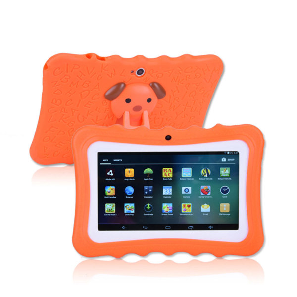 7-tums surfplatta för barn med case för kap orange 1+8GB