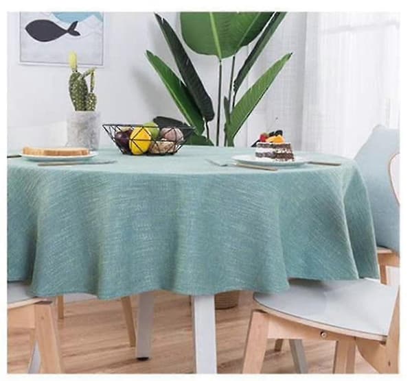 w Bordsduk, tvättbar bordsduk, rund bordsduk 140cm