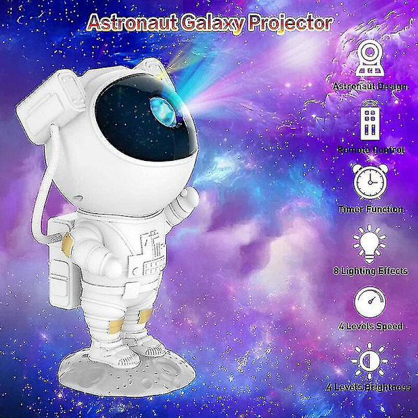 Astronaut Galaxy Projektor Stjärnhimmel Nattlampa, Astronaut Star Proj