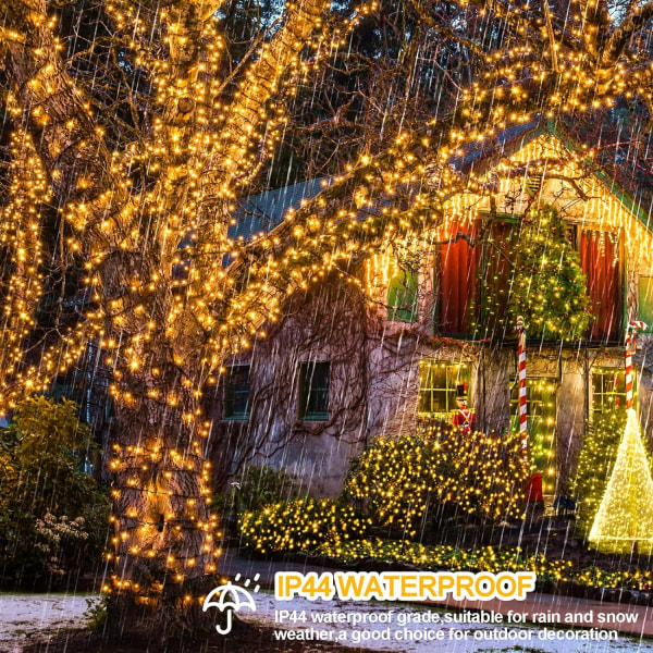 Christmas Lights Outdoor 1000LED 394ft Super Long Ultra-Bright Christmasm Warm White 328 Ft 720 Led Xmas