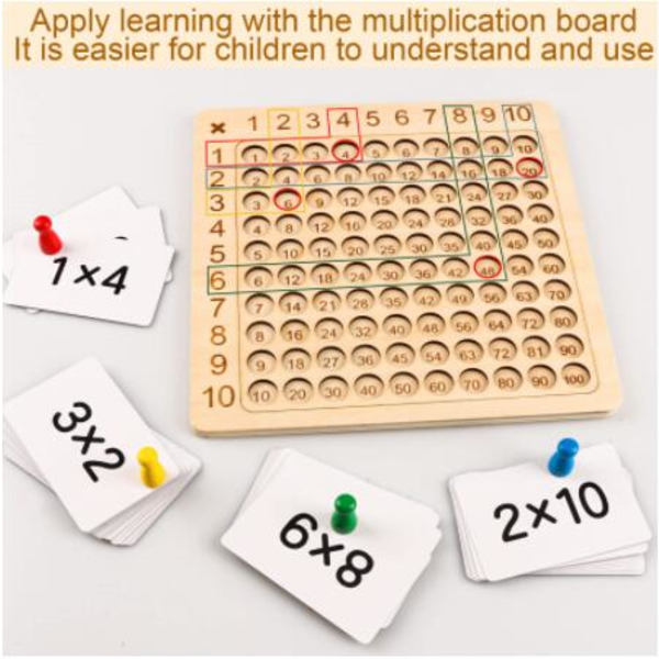 Trä Math Multiplication Board Math Multiplication Brädspel