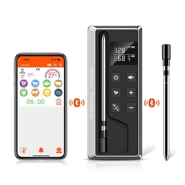 2024 Ny trådlös Wifi-termometer Bluetooth grilltermometer Smart App Grill Grillmattermometer -20~100℃