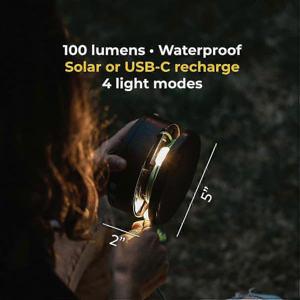MPOWERD Luci Sun Slingor + Telefonladdare: Solar/USB, Vit 5,5m, 100 Lumen