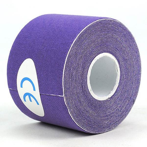 Muskelskyddande sportmuskelenergi-plåster, cotto Lila (2 stycken) 2.5CM x 5M purple (2 pieces)