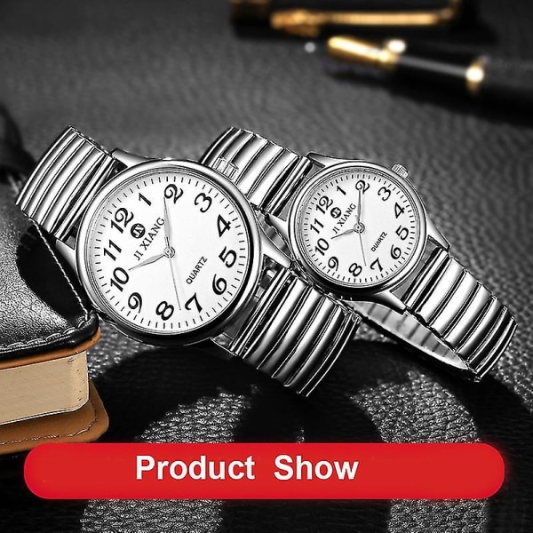12 14 16 18 20 mm töjbar watch i rostfritt stål Silver 20mm