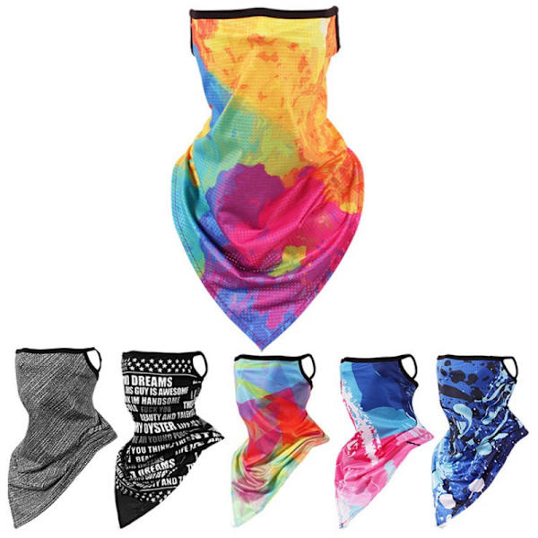 Cooling Neck Damask UPF 50+ UV-skydd Multi Ways Scarf Sun P stil 1