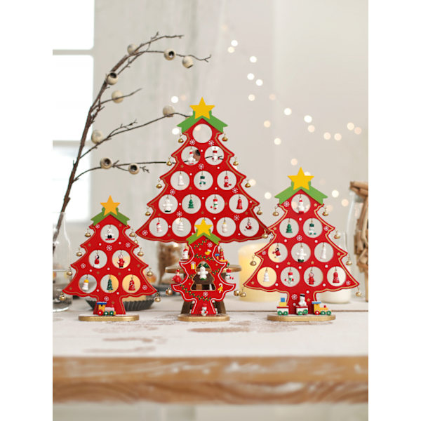 Konstgjort Julgran Julträd Trä Liten DIY Mini Julgran Borddekoration Jul