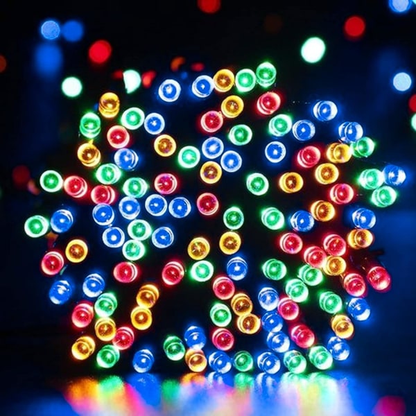 Ljusa 300 LED julslingor, 100 FT anslutningsbar vattentät Multicolor 300 LED