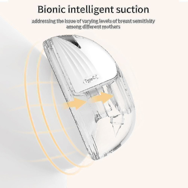 2 st Handsfree Bröstpump Bärbar Elektrisk Bröstpump Lätt Vikt Med LED-Skärm 4 Lägen 12 1-Pack white