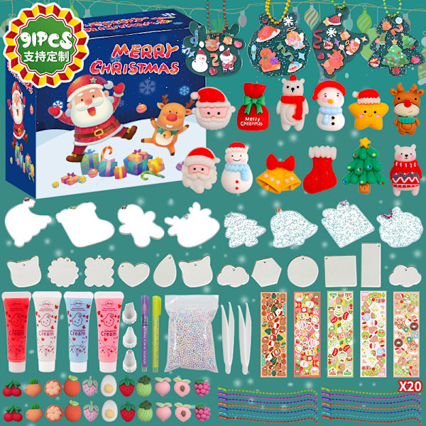 1st, Juldekoration Is Och Snö Enhörningsprydnader Is Och Snö Purple blind box