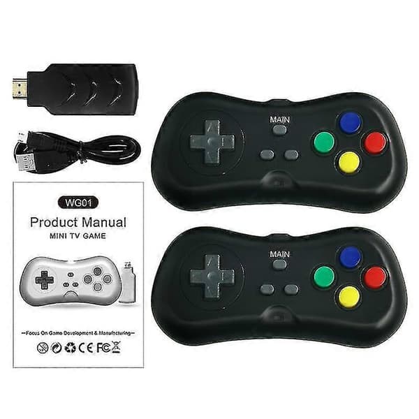 Direct Wg01-638 Hd Mini Nostalgisk Retro Hem Dubbelspel Konsol