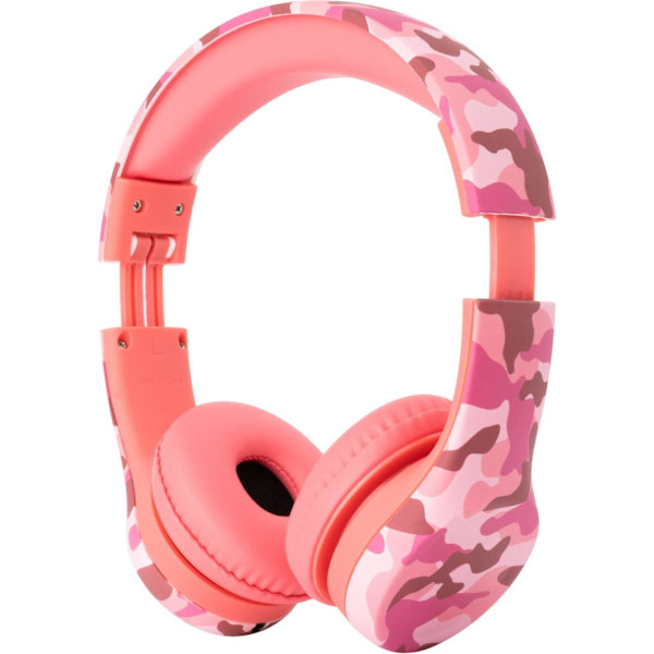 Snug Play+ Barnhörlurar med volymbegränsning för småbarn (pojkar/flickor Pink Camo