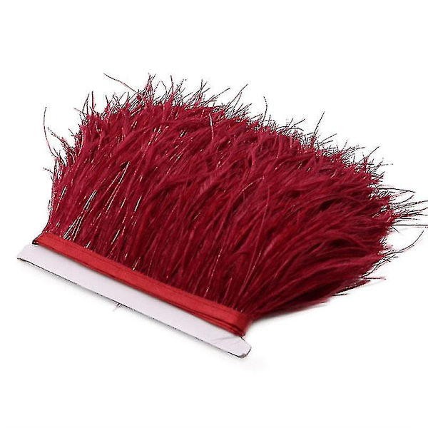 2m Strutsfjädrar Trim Plumes Band Kant Orange