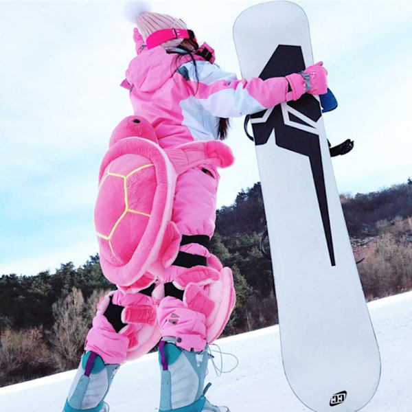 Skyddsutrustning för skidåkning skridskoåkning Snowboard Söt Turtle Tortoise C green 67cm