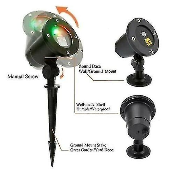 Led projektor utomhus landskap scen jul ljus boll projektion EU Plug