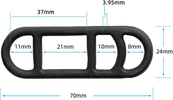 Cykelbelysning gummiband, silikonband, cykel stretch gummiringar