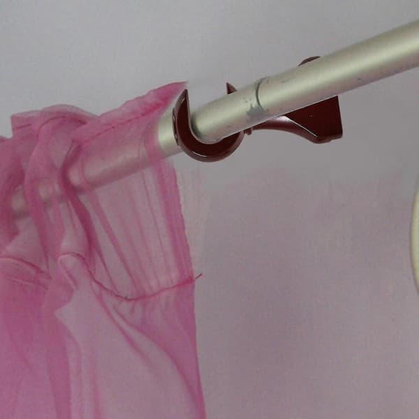 2 st Trä Gardinstång Fäste Stöd Rack för Draperistänger