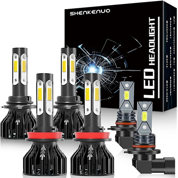 För Dodge Ram 1500 2500 3500 2-strålkastare 2009-2012 9008 Led Hög/låg B Without Projector 2013-2018