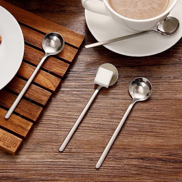 Förpackning med 8, Espressoskedar i rostfritt stål 13,5 cm