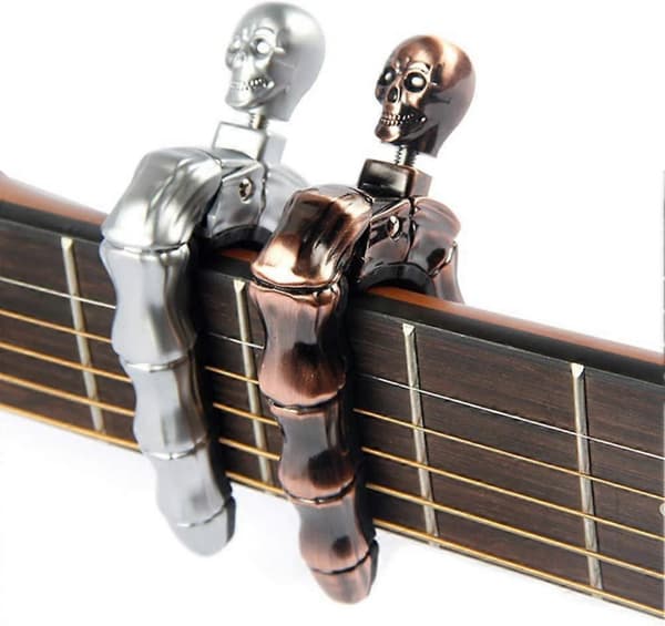 Gitarr Capo för El- och Akustiska Gitarrer Gitarrtillbehör - Silver