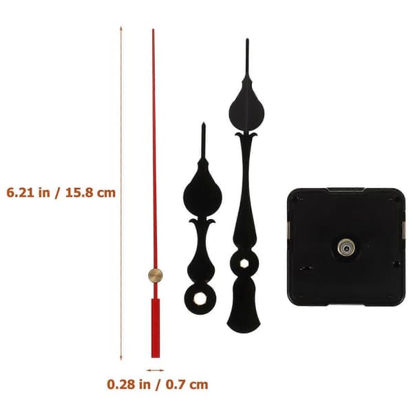 Tyst Klockrörelsemekanism 3 Set Batteridriven Klockkit