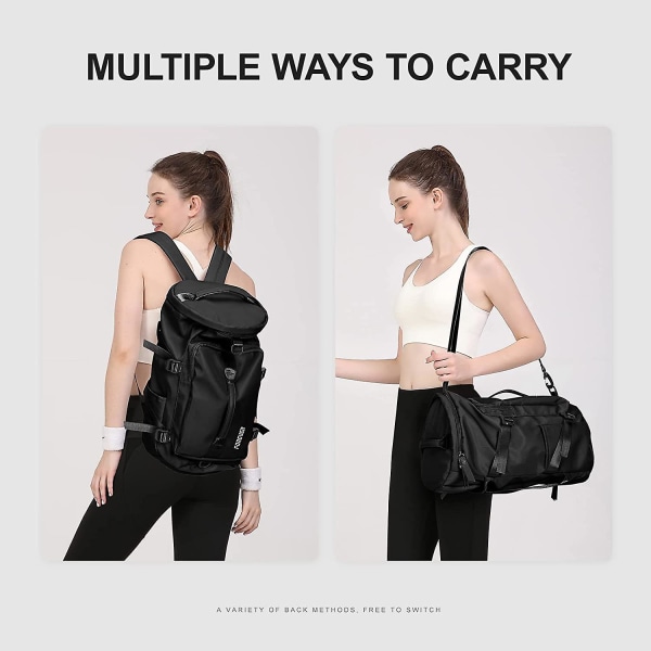 Stor reseryggsäck kvinnor, bär på ryggsäck män, vandring Backpa 14 inch Laptops K2-black(small)