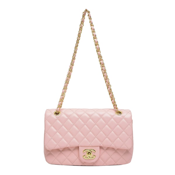 2024 New Fashion Diamond Chain Bag Enkelaxel Diagonal Bag Explos pink