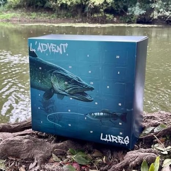 LADVENTLURES 2024, Fiske Adventskalender, Fiskedrag Julklappar a
