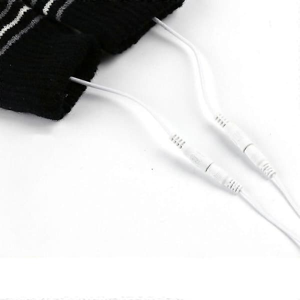 USB Uppvärmda Handskar Vinter Arbete Termiska Handvärmare Halv Finger