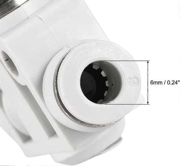Luftflödeskontrollventil, In-line Hastighetsregulator Union Rak, 6mm Rör Ytterdiameter 2st