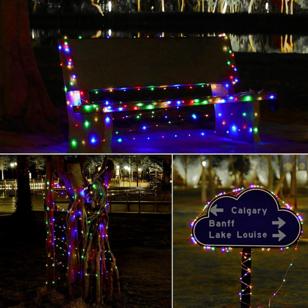 Led Fairy Lights Batteridriven, 4-pack Mini batteridriven koppar Multicolor 4 Pack