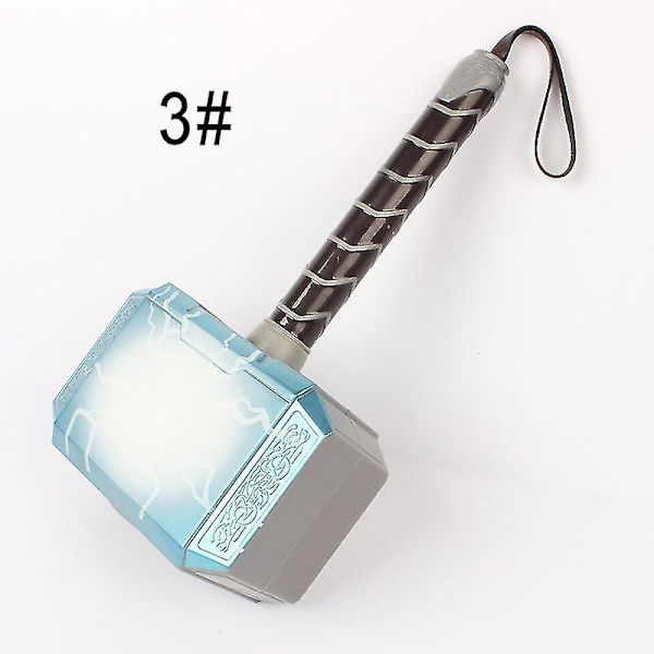 LED-upplyst Ljudande Thor-Hammarhjälm Mask Barn Cosplay Leksaker Action Fi 3