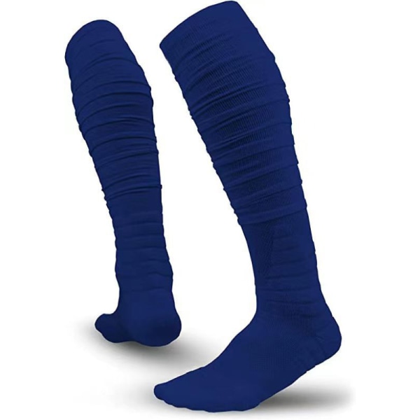 Fotbollssockor för män, Rugby, Hockey Sport Knähöga Sockor, Män Knähöga Fotbollssockor Utomhusspel Fotbollssockor Treasure Blue S/M（36-40）
