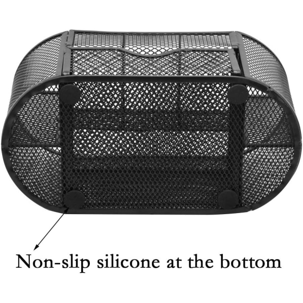 Mesh Skrivbord Office Organizer, Multifunktion Pennhållare Stil 5 Svart Stil 2