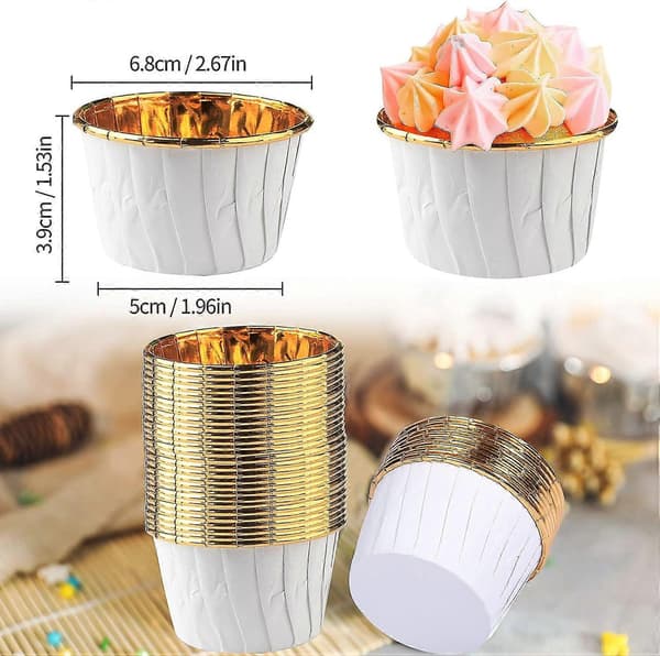Muffinsformar, Bakplåtspapper, 200 st Muffins Bakform Papper