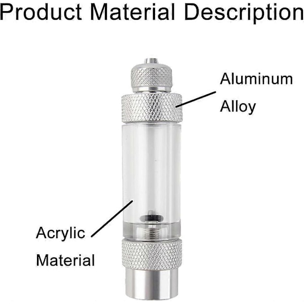 2 st CO2 Bubbelräknare CO2 Backventil Icke-retur Bubbelräknare Akvarium Luftpump Tillbehör