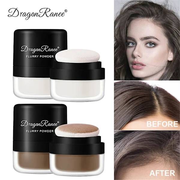 3 färger hår fluffigt pulver Omedelbart Hår Concealer täcker Omedelbart Svart Root Cover Up Naturlig Omedelbar A02