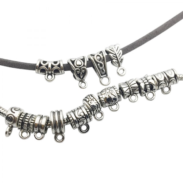 Kedjor med hänge DIY legeringssmycken silver halsband med halterneck jul