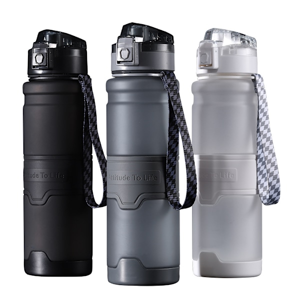 Sportvattenflaska för barn, 500ml/700ml/1000ml - BPA-fri Eco-f vit 1000ml