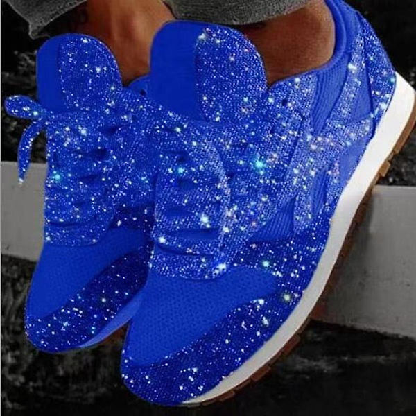 Damskor Sneakers Sport- & Fritidsskor Utomhus Dagliga Pailletter blue 38