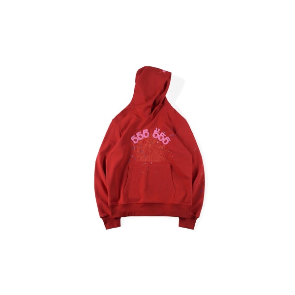 Y2k Spider Worldwide 555 Hoodie red M