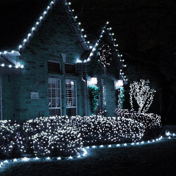 Ljusslingor för utomhusbruk, 1000 LED 100 meter, Plug-in-modell Blue 500 LED