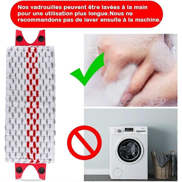Set med 4 Ersättningsmoppar i Mikrofiber för Vileda EasyWring Ultramax/ 1-2 Spray