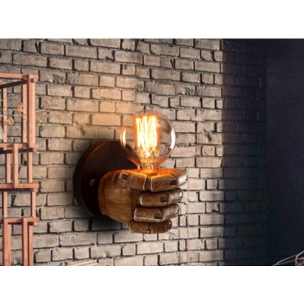 Vintage vägglampa, industriell belysning Restaurang bar atmosfär vägg The right hand