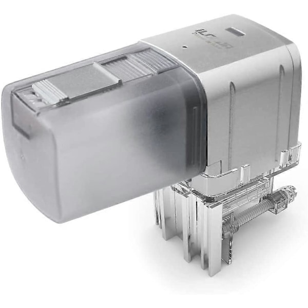 Automatisk fiskmatare, WiFi fjärrkontroll elektrisk, akvariedispenser, APP-styrd Silver