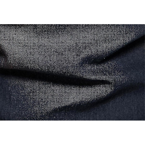 Essential Button Down långärmad tvättad jeansskjorta för män Dark blue 2XL