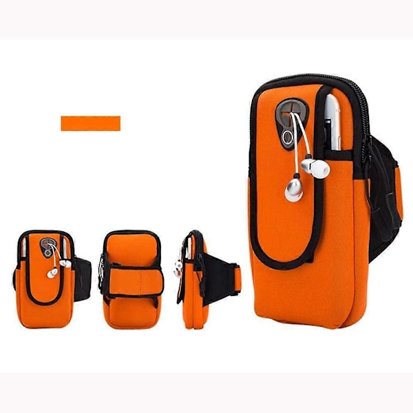 Armväska Mobiltelefon armväska Sport svett-tålig (Färg: Orange, 1 st)