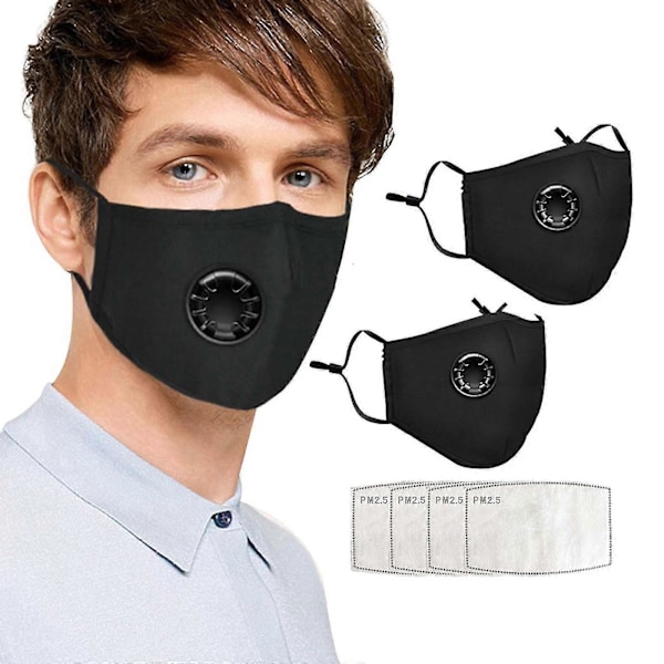Återanvändbar Anti-smog Mask Pm2.5 Vind- och Rökföroreningsskydd